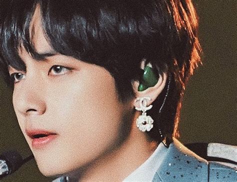 bts v chanel earrings